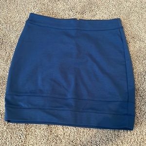 Material Girl blue mini skirt